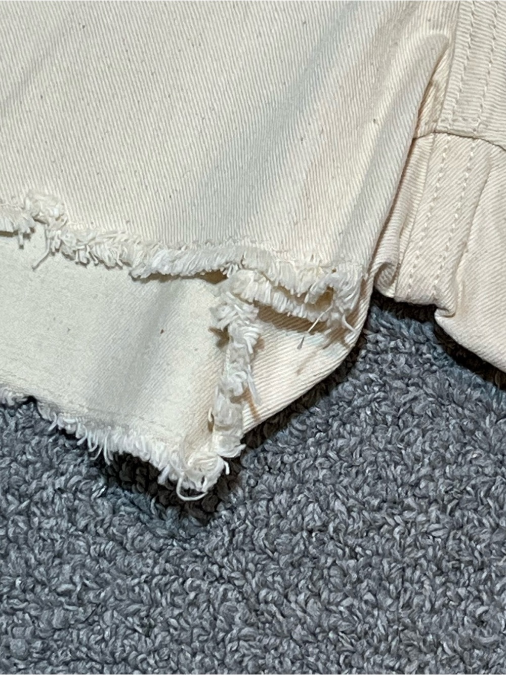 Banana Republic Denim Shorts Womens Size 30 Tan Beige Cut Off Jean Shorts - Picture 7 of 10